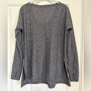 Lululemon Athletica Charcoal Long Sleeve Top